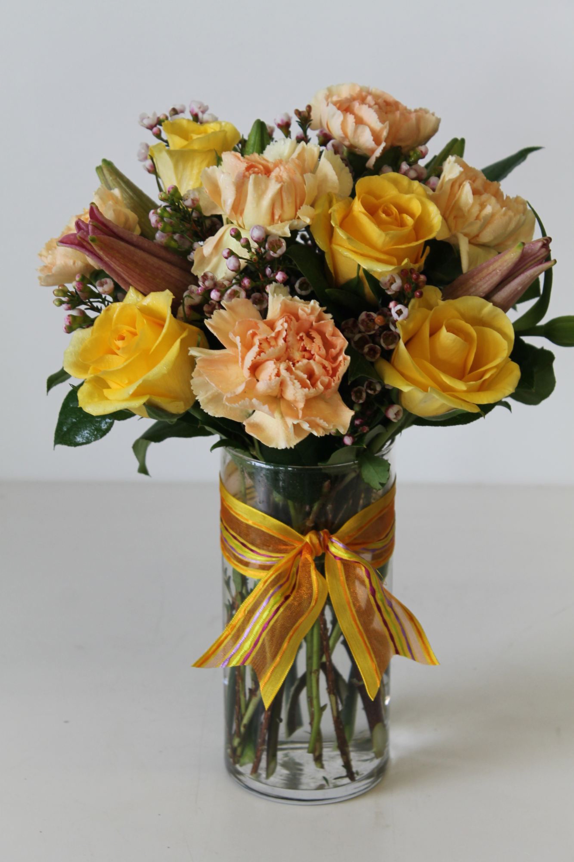Just Because — roses arrangement, hand-composed in The Flower Lover atelier in Huntington Beach