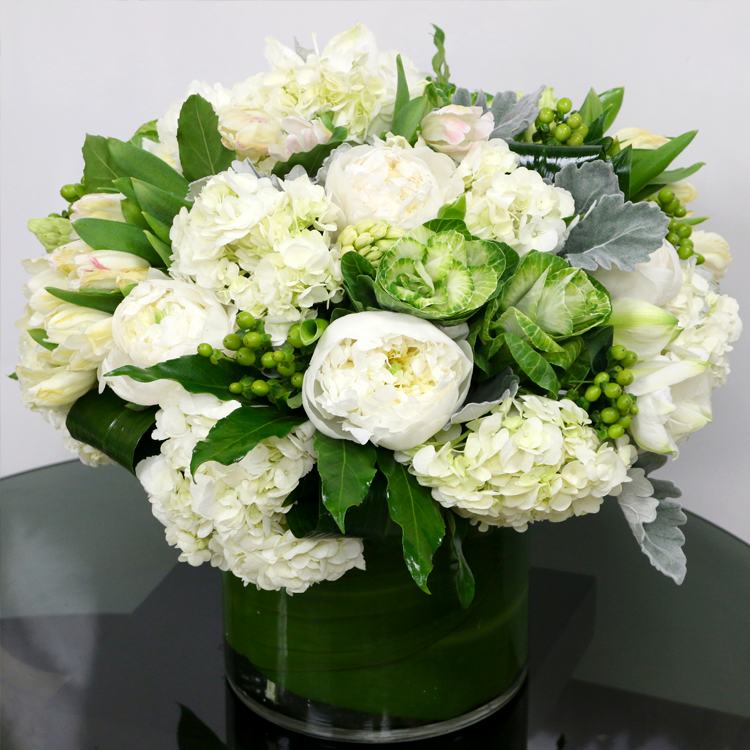 Ranunculus arrangements — hand-composed in the Huntington Beach atelier